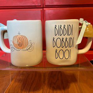 Disney's Cinderella Bibbidi Bobbidi Boo! Rae Dunn Mug pumpkin carriage NWT